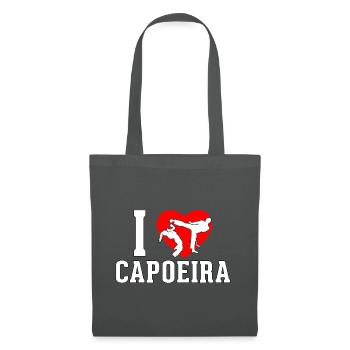 Ich liebe Capoeira - Stoffbeutel - Graphite - Vorne