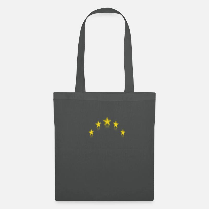5 Sterne - Stoffbeutel - Graphite