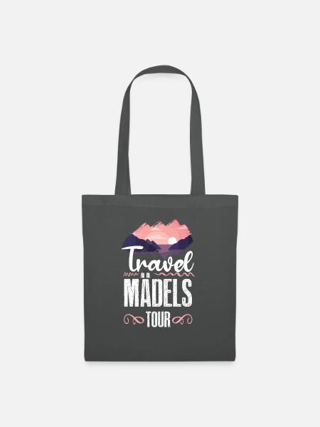 Travel Mädels Tour - Stoffbeutel - Graphite