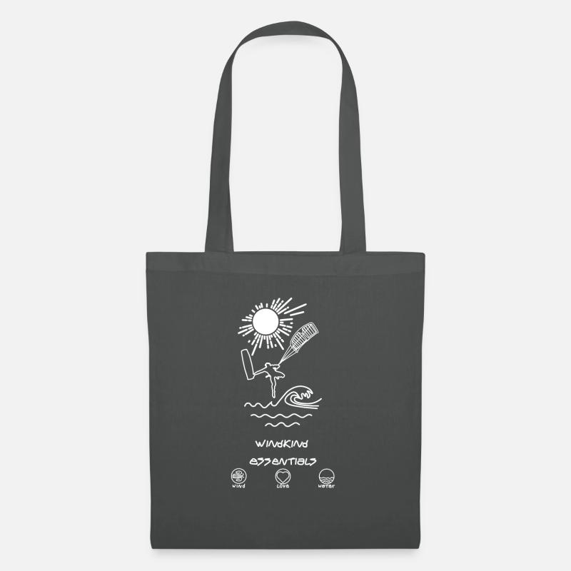 KITESURFING essentials - Stoffbeutel - Graphite