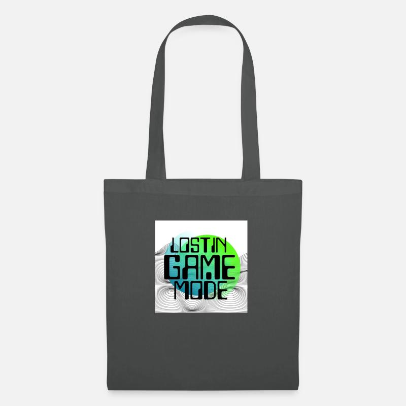Lost in Game Mode Y2K Design - Stoffbeutel - Graphite