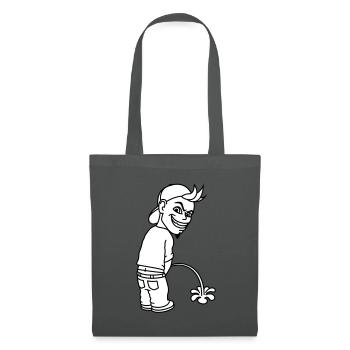 Pee Boy 2c - Stoffbeutel - Graphite - Vorne