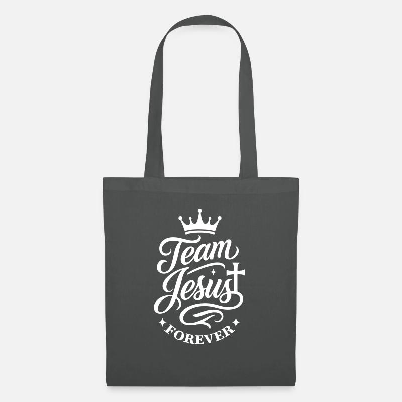 Team Jesus Spruch - Stoffbeutel - Graphite