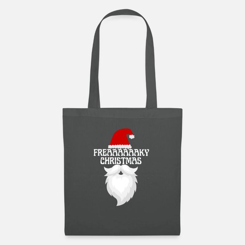 Weihnachtsmann Freaky Christmas Design - Stoffbeutel - Graphite