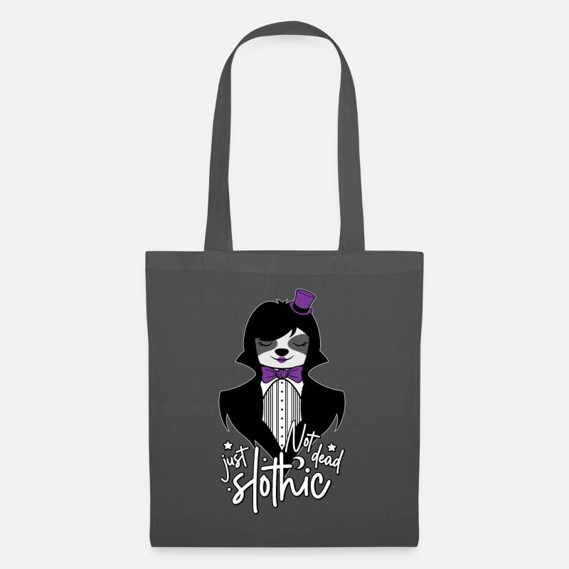 NOT DEAD JUST SLOTHIC - FAULTIER GOTH SLOTH GOTHIC - Stoffbeutel - Graphite