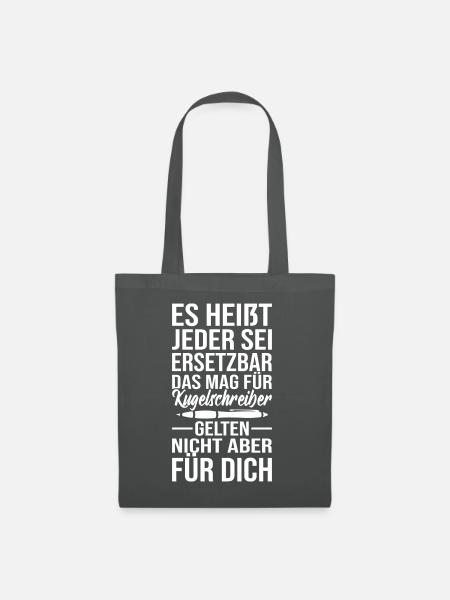 Abschiedsgeschenk Kollegen Jobwechsel - Stoffbeutel - Graphite