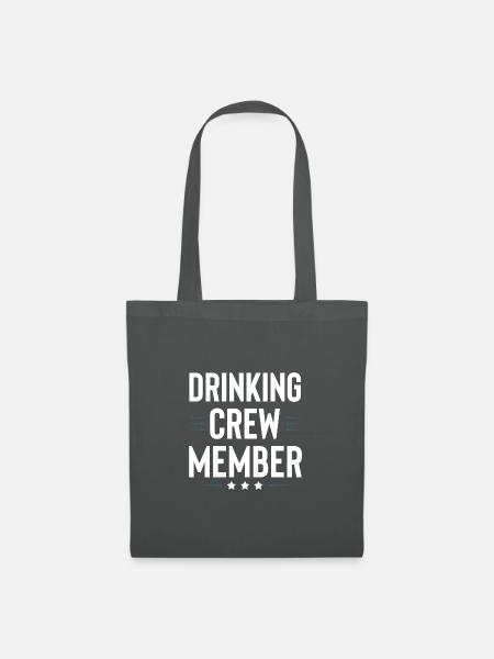 Drinking Crew - Stoffbeutel - Graphite