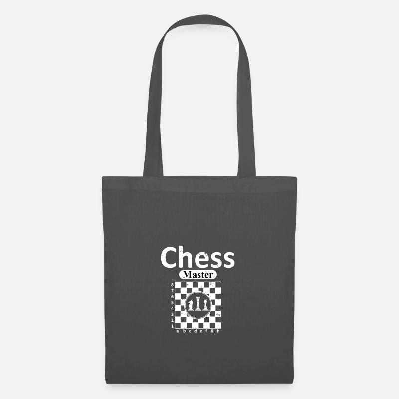 Schach - Stoffbeutel - Graphite