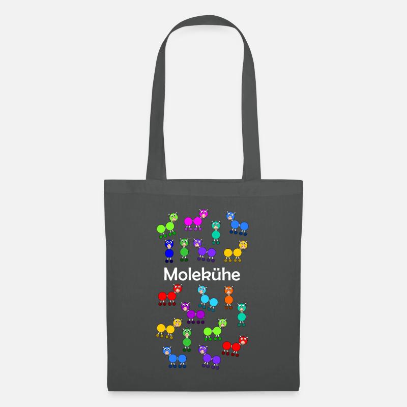 Molecules + cows = molecules - Tote Bag - graphite grey