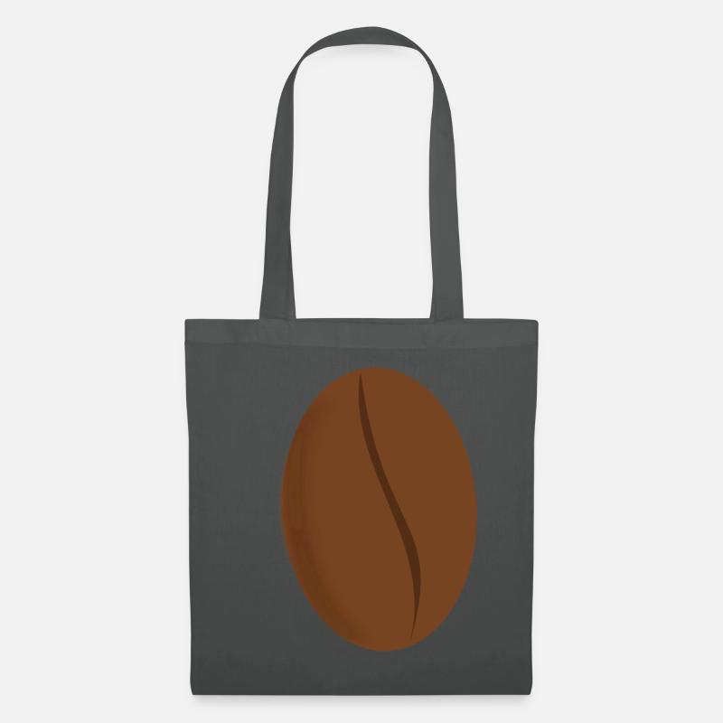 Kaffeebohne braun - Stoffbeutel - Graphite