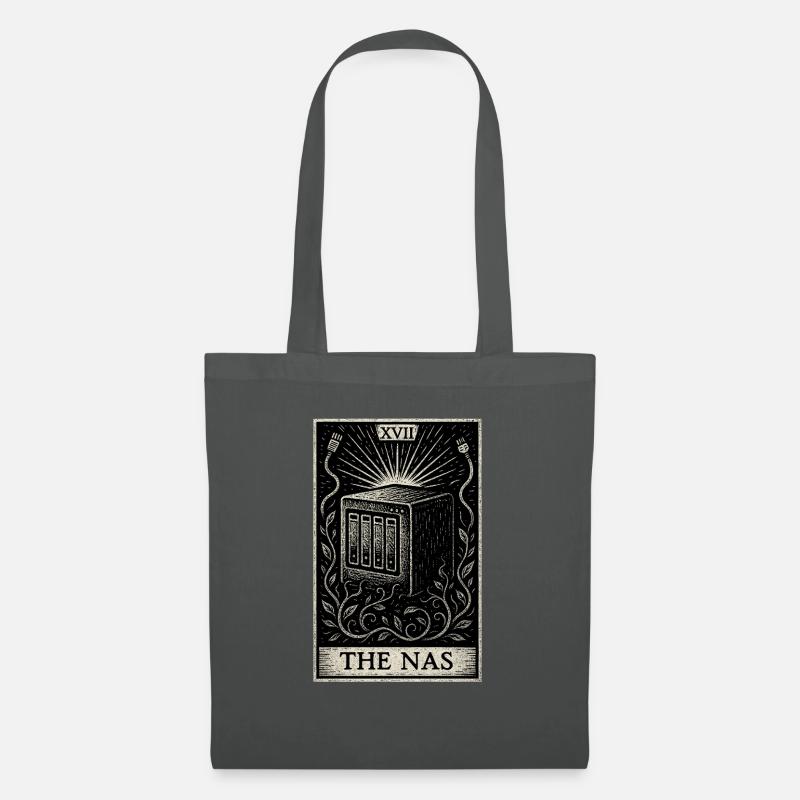 Datafararding Tarot : l’oracle du NAS - Sac en tissu - gris graphite