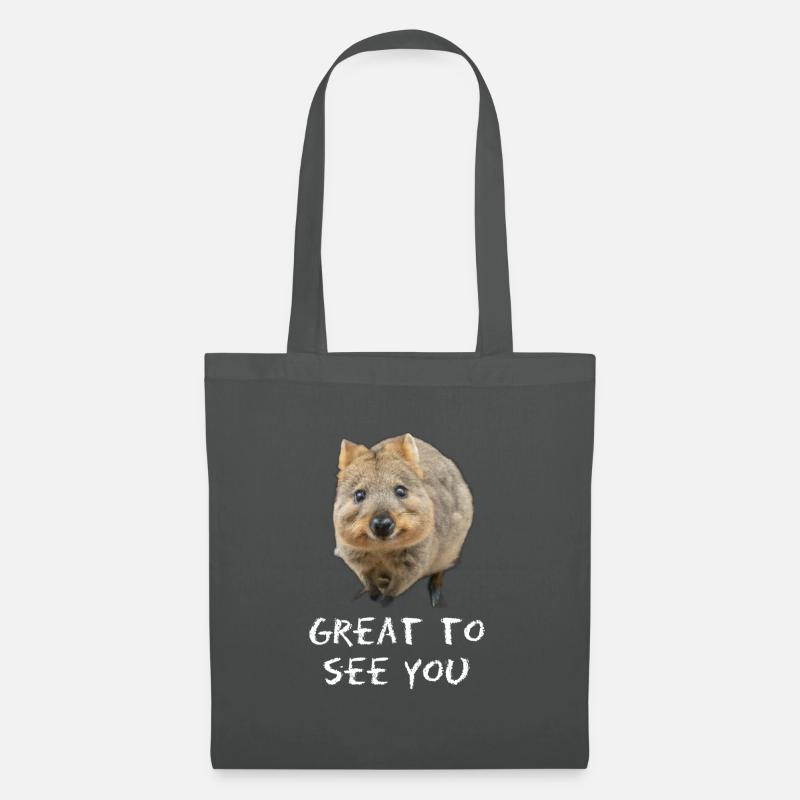 Quokka - Friendly - Stoffbeutel - Graphite