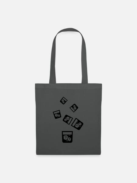 Whisky Icon - Stoffbeutel - Graphite