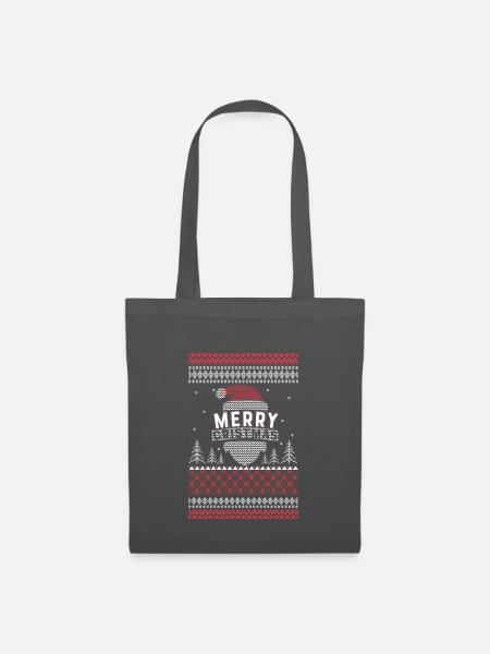 Christmas Weihnachten Ugly Christmas Xmas Geschenk - Stoffbeutel - Graphite