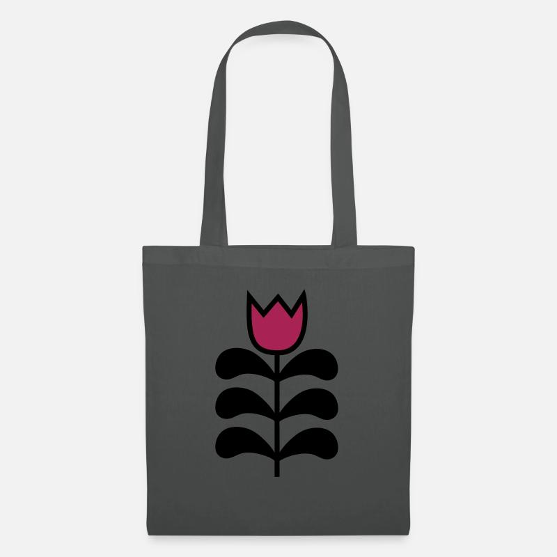 Tulpen - Stoffbeutel - Graphite