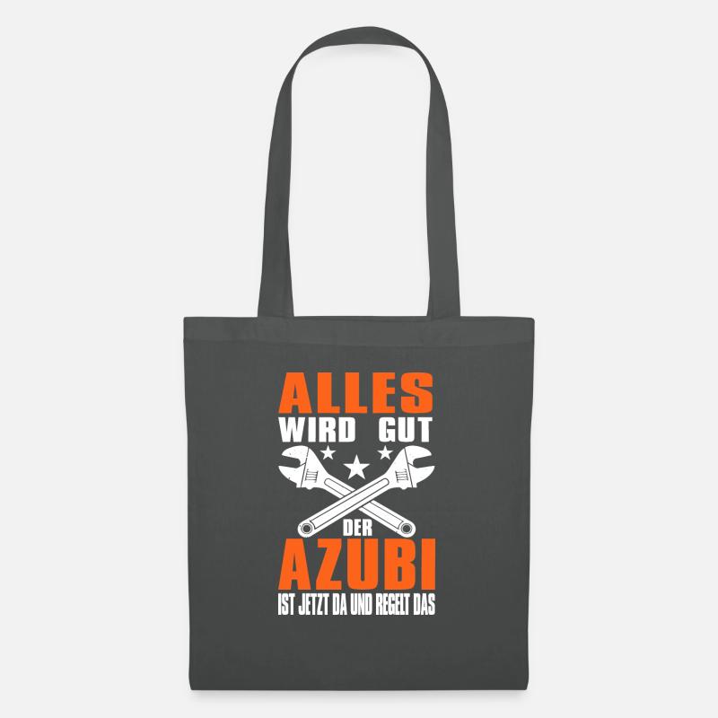 Handwerker Alles Wird Gut Der Azubi Ist Jetzt Da - Stoffbeutel - Graphite