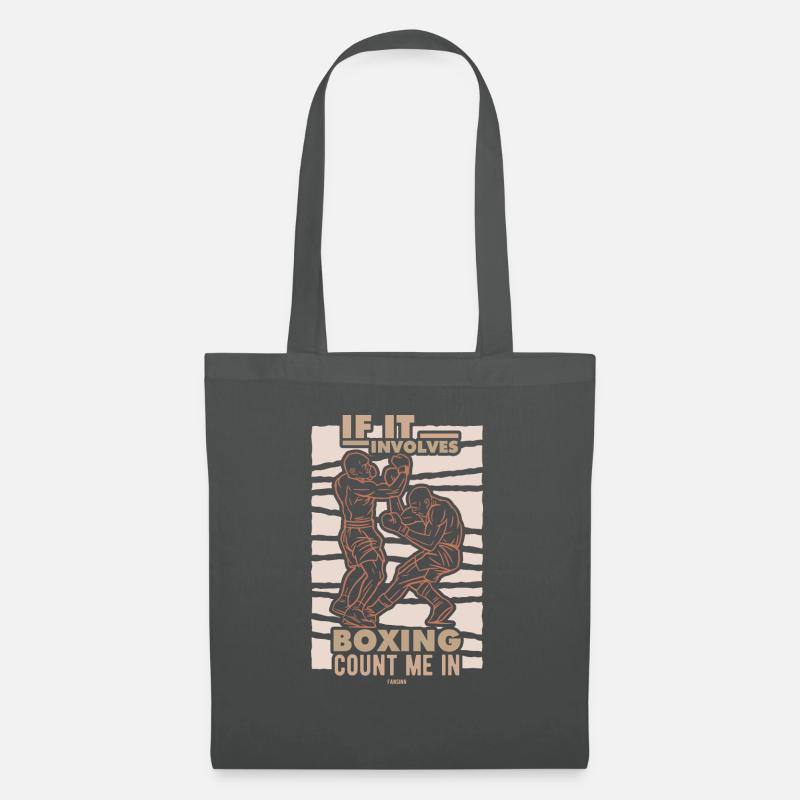 S’il s’agit de boxe, comptez-moi dans - Sac en tissu - gris graphite