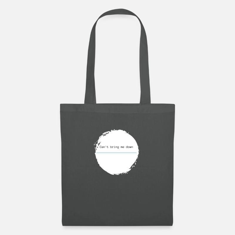 Can't bring me down - blue hyphen - Tote Bag - graphite grey