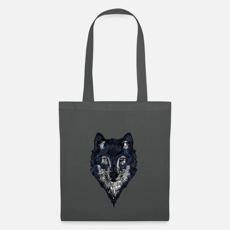 Wolf - Stoffbeutel - Graphite