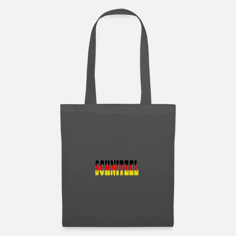 Schnitzel schwarz rot gold - Stoffbeutel - Graphite