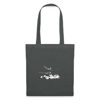 Planeur Planeur Planeur Pilote - Sac en tissu - gris graphite - Devant