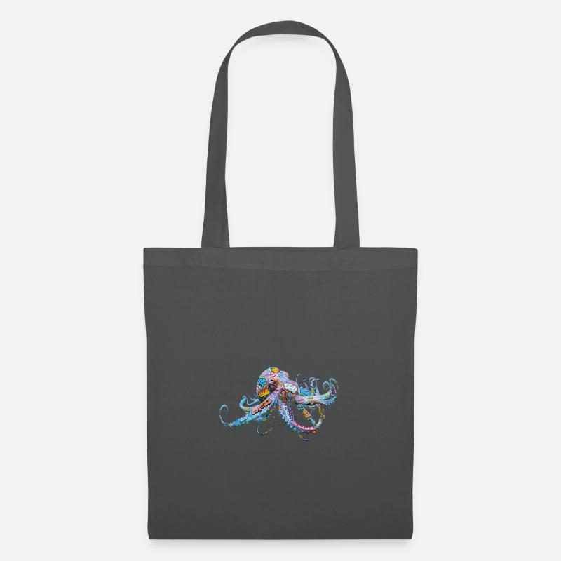 Octopus Graffiti Octopus print - Tote Bag - graphite grey