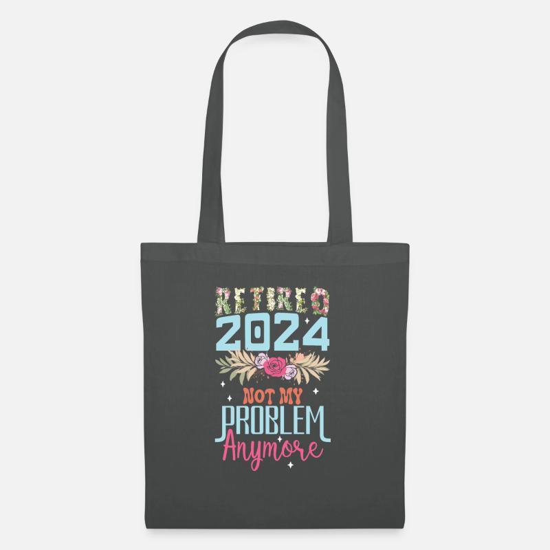Endlich in Rente Geschenk - Stoffbeutel - Graphite