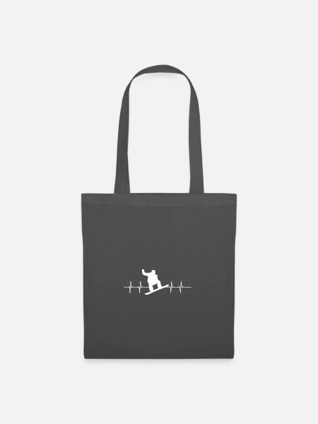 Pulsschlag Snowboarding - Stoffbeutel - Graphite