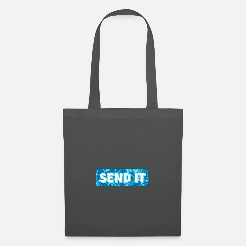 SEND IT box logo - Tote Bag - graphite grey