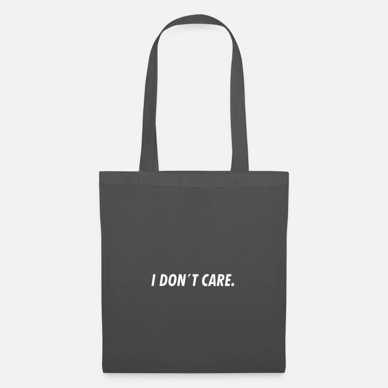 I don´t care. - Stoffbeutel - Graphite