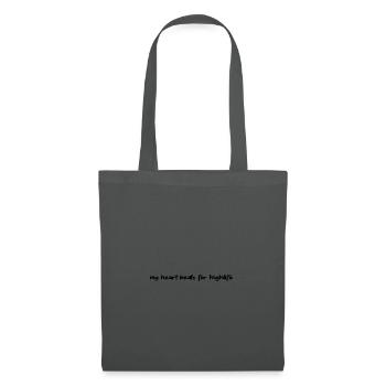 My heart beats for highlife from Ghana - Tote Bag - graphite grey - Front