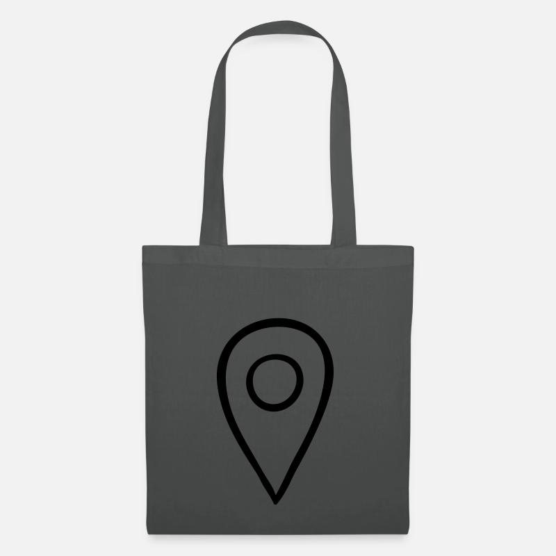 Karte vor Ort Logo - Stoffbeutel - Graphite