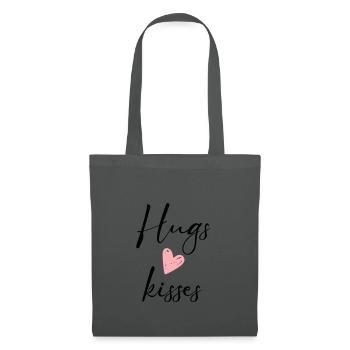 hugs & kisses - Tote Bag - graphite grey - Front