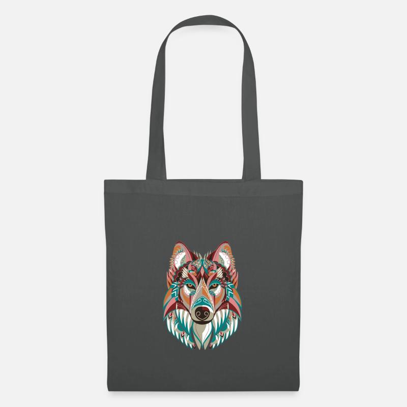 Wolf - Stoffbeutel - Graphite