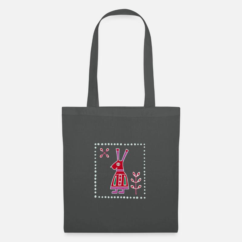 Osterhase - Stoffbeutel - Graphite