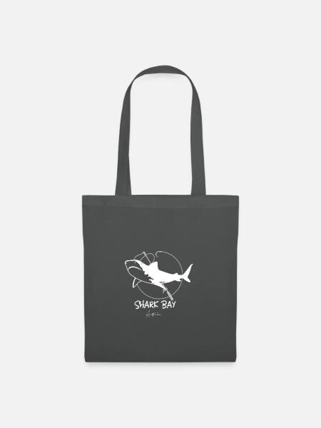 Shark Bay Original Shark Design Weiss - Stoffbeutel - Graphite