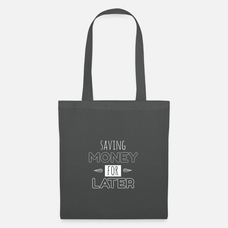 saving Money - Stoffbeutel - Graphite