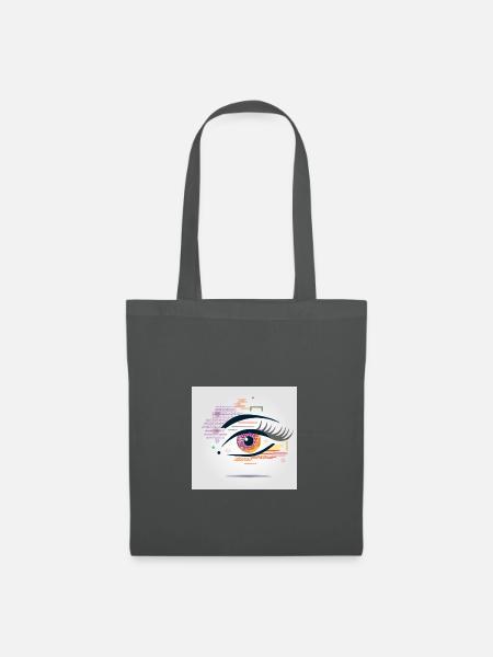 Leuchtendes Auge - Stoffbeutel - Graphite