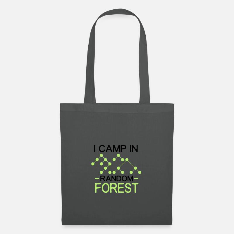 i camp in random forest black - Tote Bag - graphite grey