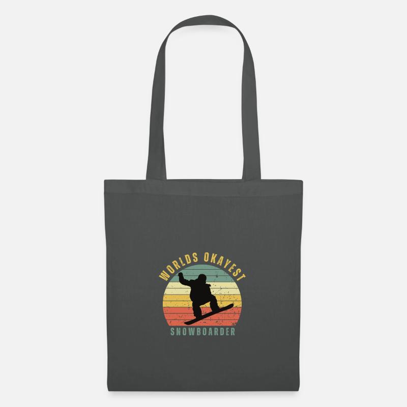 okayest snowboarder - Stoffbeutel - Graphite