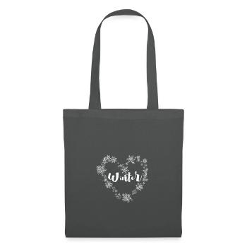 J’aime l’hiver, la neige, le froid et le bonhomme de neige - Sac en tissu - gris graphite - Devant