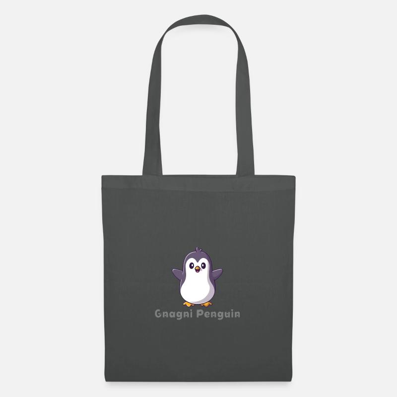 Gnagni Pinguin - Stoffbeutel - Graphite