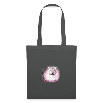 snow leopard,cat,leopard,white,wildcat - Tote Bag - graphite grey - Front