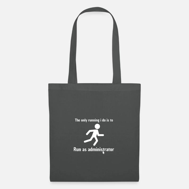 Run as administrator - Stoffbeutel - Graphite