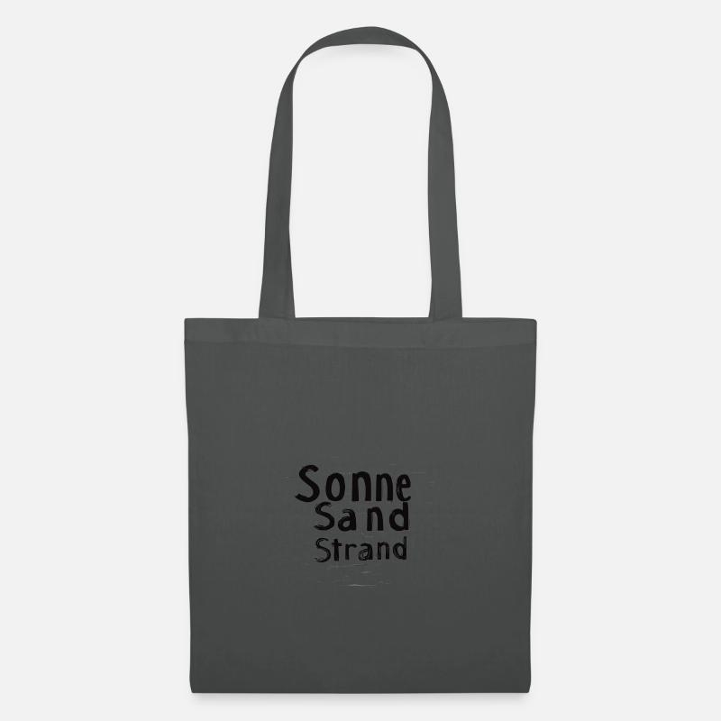 Sonne Sand Strand - Stoffbeutel - Graphite