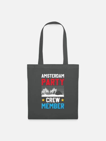 Amsterdam Party Crew - Stoffbeutel - Graphite