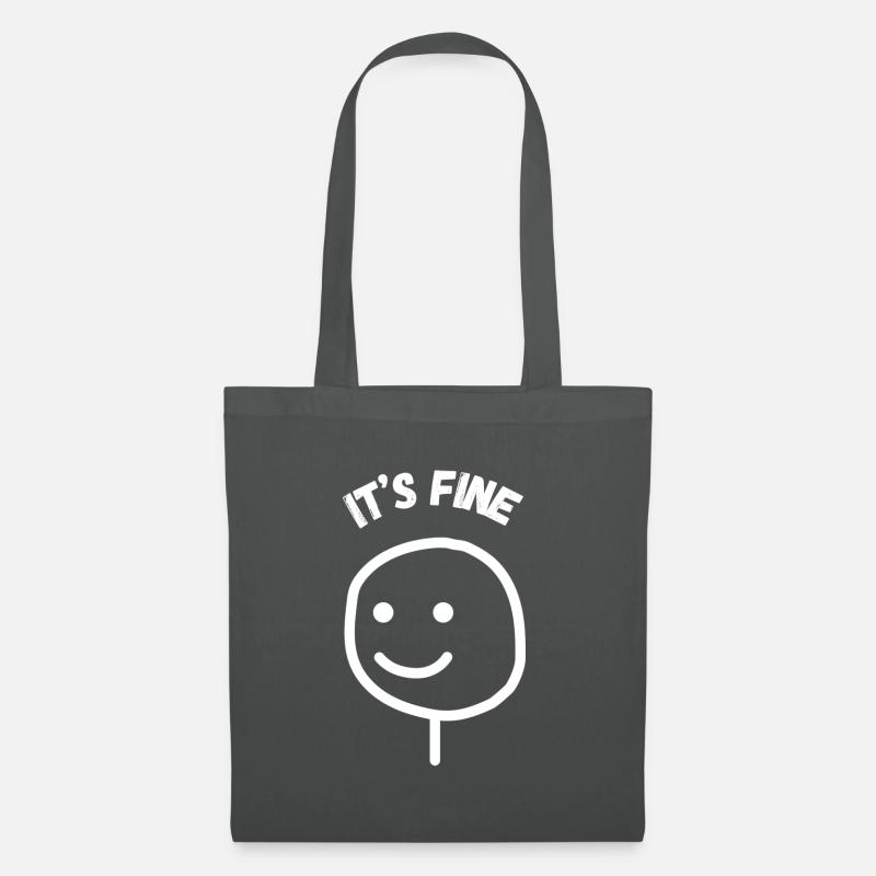 It‘s fine :) - Stoffbeutel - Graphite