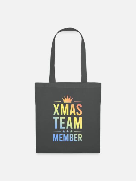 Xmas Team Bunt - Stoffbeutel - Graphite