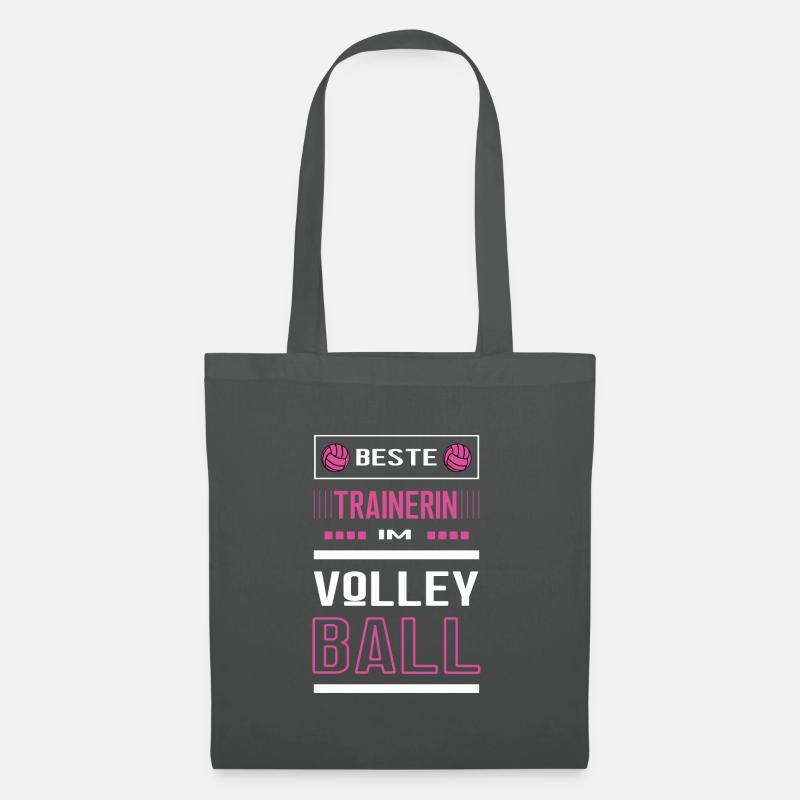Beste Volleyball Trainerin Volleyballtrainerin - Stoffbeutel - Graphite