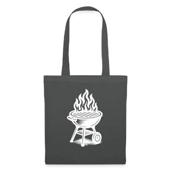 Grill Fire Grilling - Tote Bag - graphite grey - Front